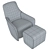 Modern Armchair Design by Norman Foster 3D model small image 5