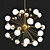 Modern Art Deco Chandelier 3D model small image 1