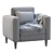 Sleek Modern Armchair: Prostoria Elegance 3D model small image 6