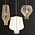 Sleek Glass Pendant Lights: SAYA Collection 3D model small image 1