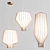 Sleek Glass Pendant Lights: SAYA Collection 3D model small image 3