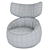 Moooi Hana Wingback Armchair - Low Back Luxury 3D model small image 5