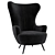 Elegant Wingback Chair: Tom Dixon 3D model small image 2