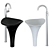 Title: Elegant Porcelain Pedestal Sink 3D model small image 2