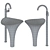 Title: Elegant Porcelain Pedestal Sink 3D model small image 3