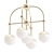 Hudson Valley Boca 15: Aged Brass LED Chandelier 3D model small image 1