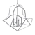 Elegant Silver Pendant Lighting 3D model small image 2