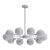 Sleek Chrome Chandelier: Sonneman Orb 32 3D model small image 2