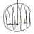 Elegant Black Orb Chandelier 3D model small image 1