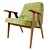 Retro Comfort: Armchair 366 Concept 3D model small image 3