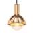 Elegant Aged Brass Pendant 3D model small image 1