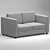 Finnala: Stylish 3-Seater Sofa 3D model small image 2