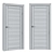 Soviet Style Russian Door: Realistic Model 3D model small image 3