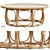 Anguilla Rattan Coffee Table: Authentic Design and Quality 3D model small image 1