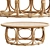 Anguilla Rattan Coffee Table: Authentic Design and Quality 3D model small image 4