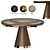 Mezzo Collection Round Holiday Dining Table 3D model small image 2