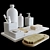 Elegant Agape Bath Decor Set 3D model small image 1