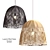 Elegant Lace Rattan Pendant 3D model small image 1