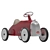 Baghera Rider Red: Classic Ride-On Toy 3D model small image 1