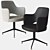 Modern Colette Office Chair by Baxter 3D model small image 2