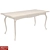 Edward Extendable Ivory Dining Table 3D model small image 7