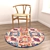 6-Piece Round Rug Set: Versatile and Detailed 3D model small image 4