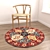 6-Piece Round Rug Set: Versatile and Detailed 3D model small image 5