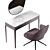 Roma Furman Dressing Table & Armchair Set 3D model small image 4