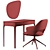 Roma Furman Dressing Table & Armchair Set 3D model small image 6