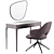 Roma Furman Dressing Table & Armchair Set 3D model small image 7