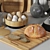 Kitchen Decor Set: Dishes, Bread, Cutting Boards, Containers 3D model small image 3