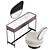 IRIS Modern Dressing Table & Armchair Set 3D model small image 4
