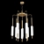 Carla LED Pendant Chandelier - Modern Style, Glass Shades 3D model small image 1