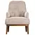 Modern Gill Arm Chair: Stylish and Comfortable 3D model small image 2