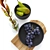 Scandi Fruit Set: Grapes, Pears & Glass 3D model small image 4