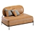 Modern Pawai Leather Sofa 3D model small image 1