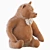 Cuddly Bear Plush Toy 3D model small image 12