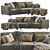 Sophisticated Milan Sofa Revamps Your Living Space 3D model small image 1