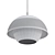 Maxim Perf Pendant Light: Black & Satin Nickel 3D model small image 2