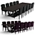 Fendi Casa Dining Set: Luxury Elegance 3D model small image 1