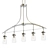 Elegant Brushed Nickel Kitchen Chandelier 3D model small image 1