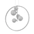 Modern Glass Pendant Chandelier 3D model small image 2
