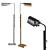 Adjustable Pask Pharmacy Floor Lamp 3D model small image 1