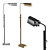 Adjustable Pask Pharmacy Floor Lamp 3D model small image 5