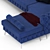 Stylish Chesterfield Corner Sofa 3D model small image 2