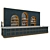 Elegant LOFT Gold & Blue Bar Set 3D model small image 1