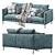 COCO Interface Sofa: Modern Design, Maximum Comfort 3D model small image 2