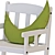 Stylish SUNDVIK Rocking Chair 3D model small image 3