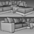 West Elm Dalton Terminal Chaise - Contemporary Comfort for Your Space 3D model small image 4