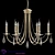 Victoria SP6 Gold/Amber Chandelier - Classic Elegance 3D model small image 1